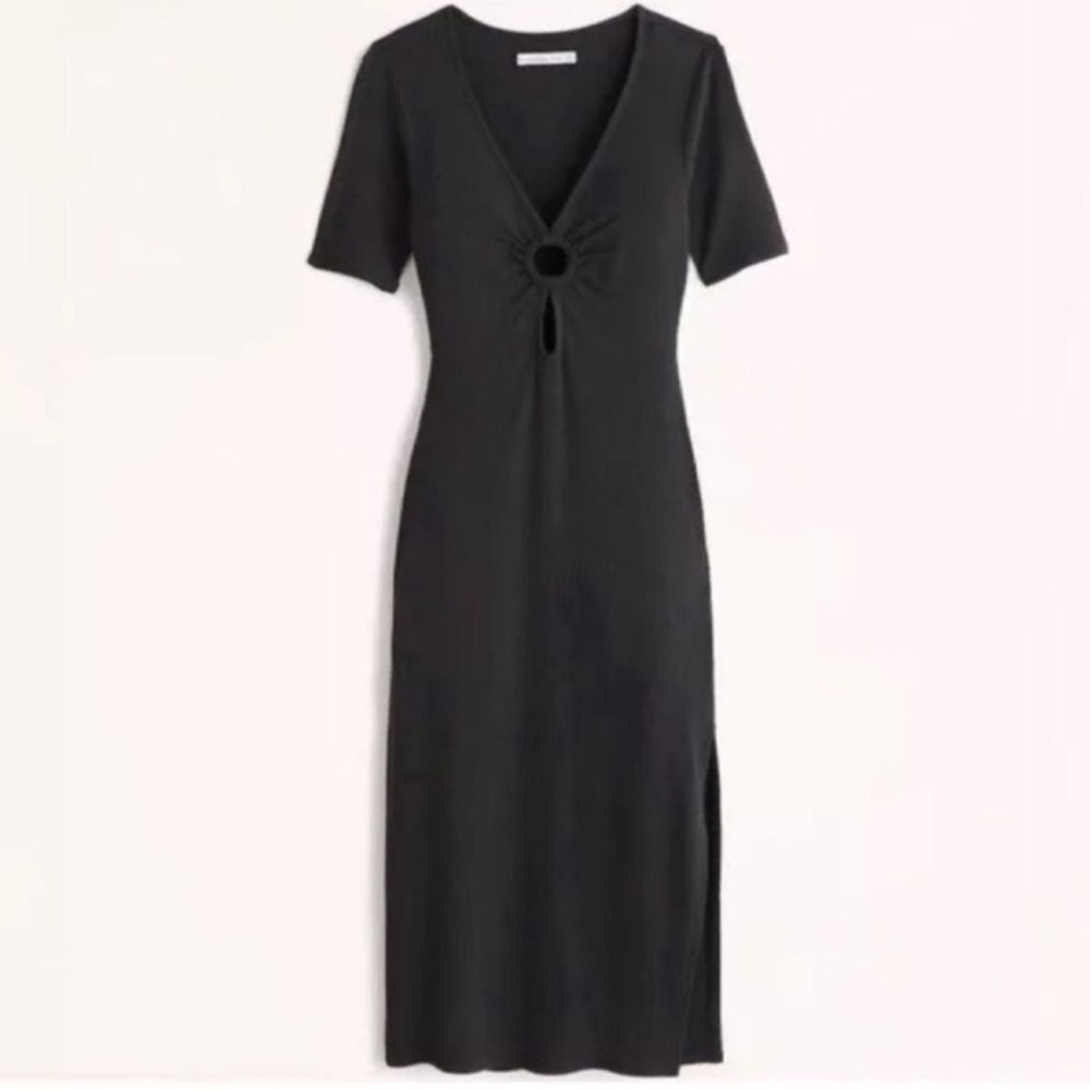 Abercrombie & Fitch O Ring Knit Midi Dress - Picture 10 of 10